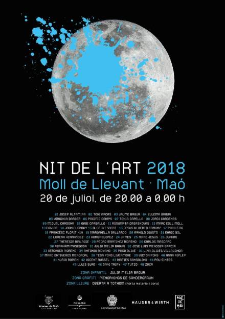 Cartel Nit de l'Art 2018 Port Maó